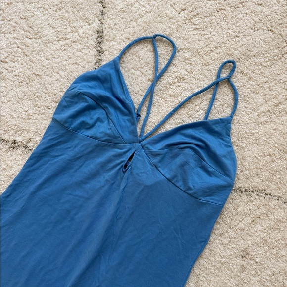 Reformation Sky Blue Strappy Midi Dress - Picture 9 of 9